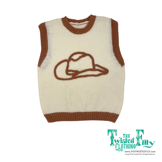 Cowboy Hat - Youth Sweater Vest (6pcs)