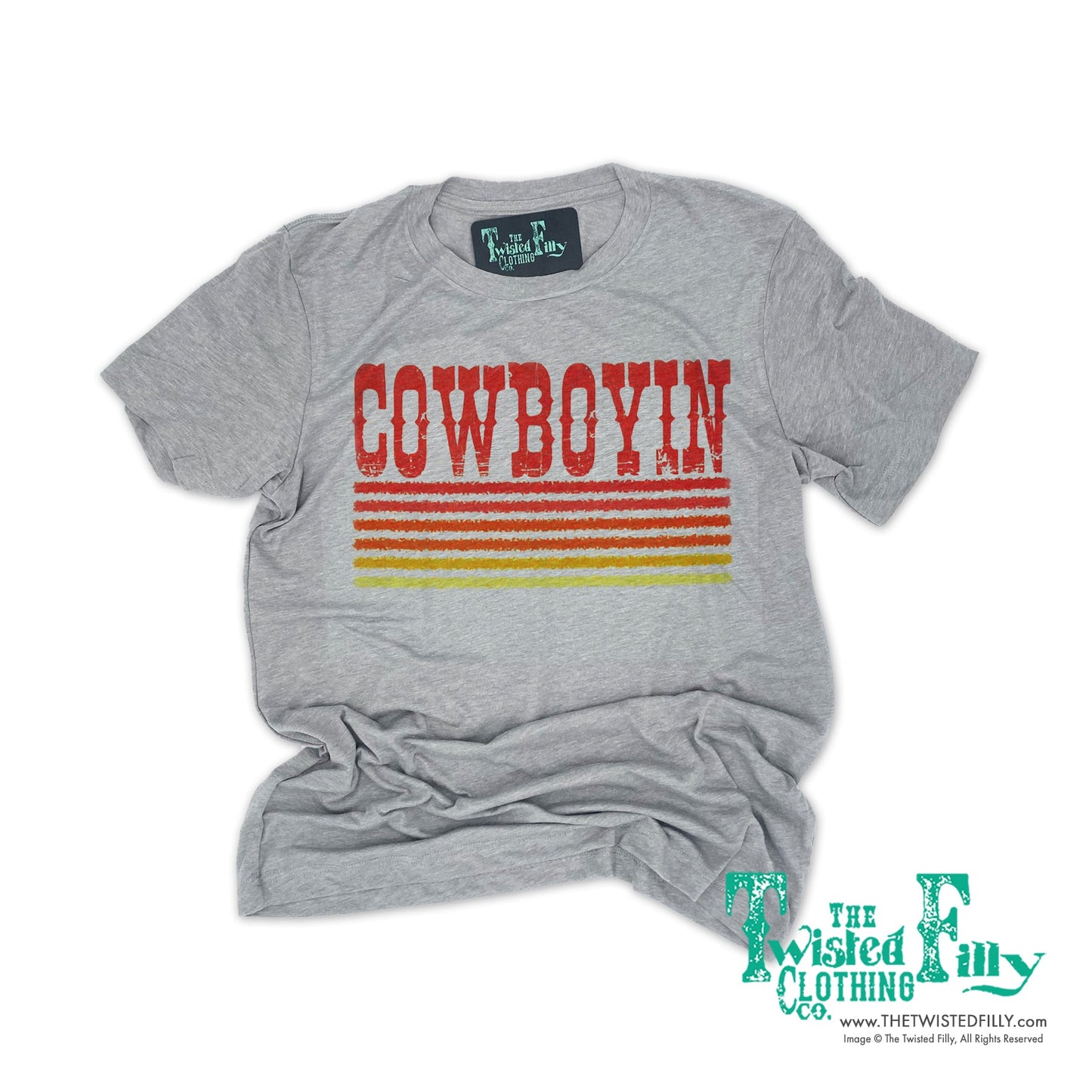 Retro Cowboyin - Adult Tee