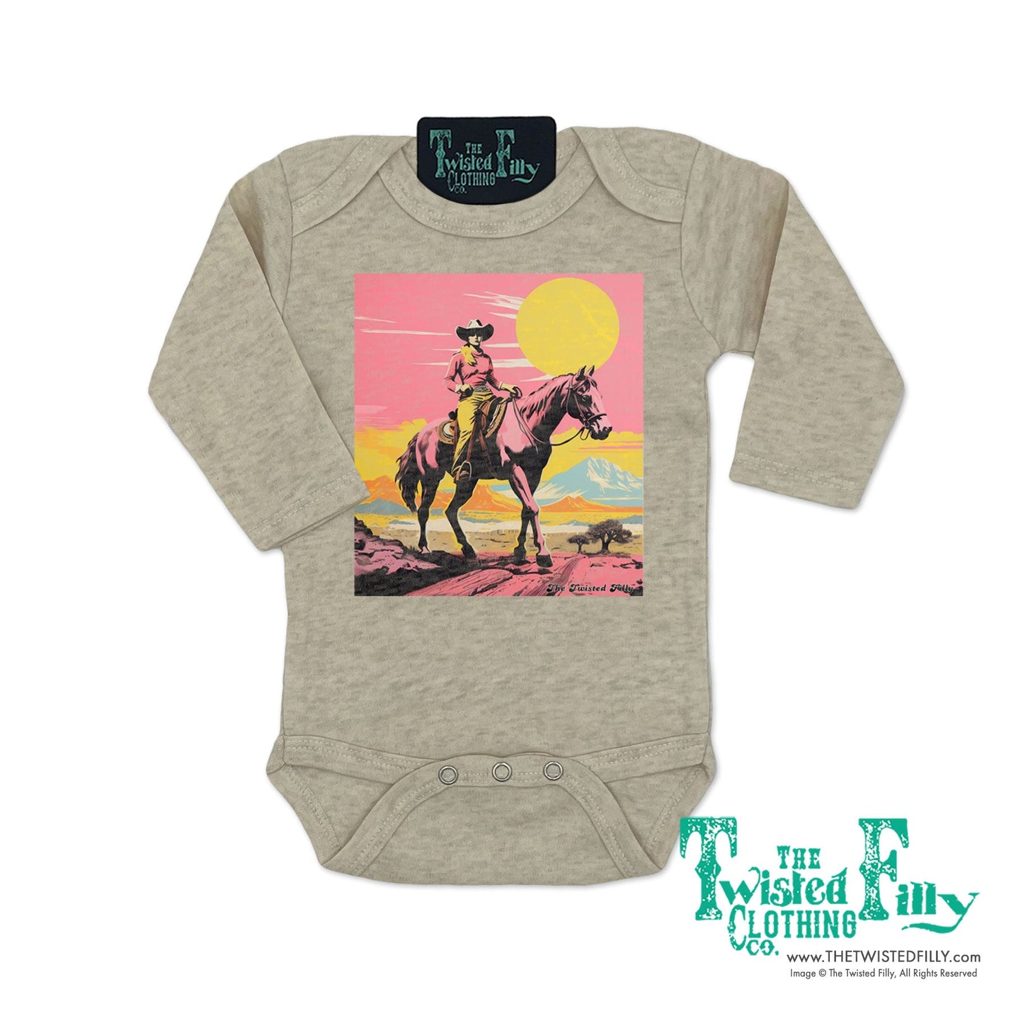 Desert Cowgirl - L/S Infant One Piece (6pcs)