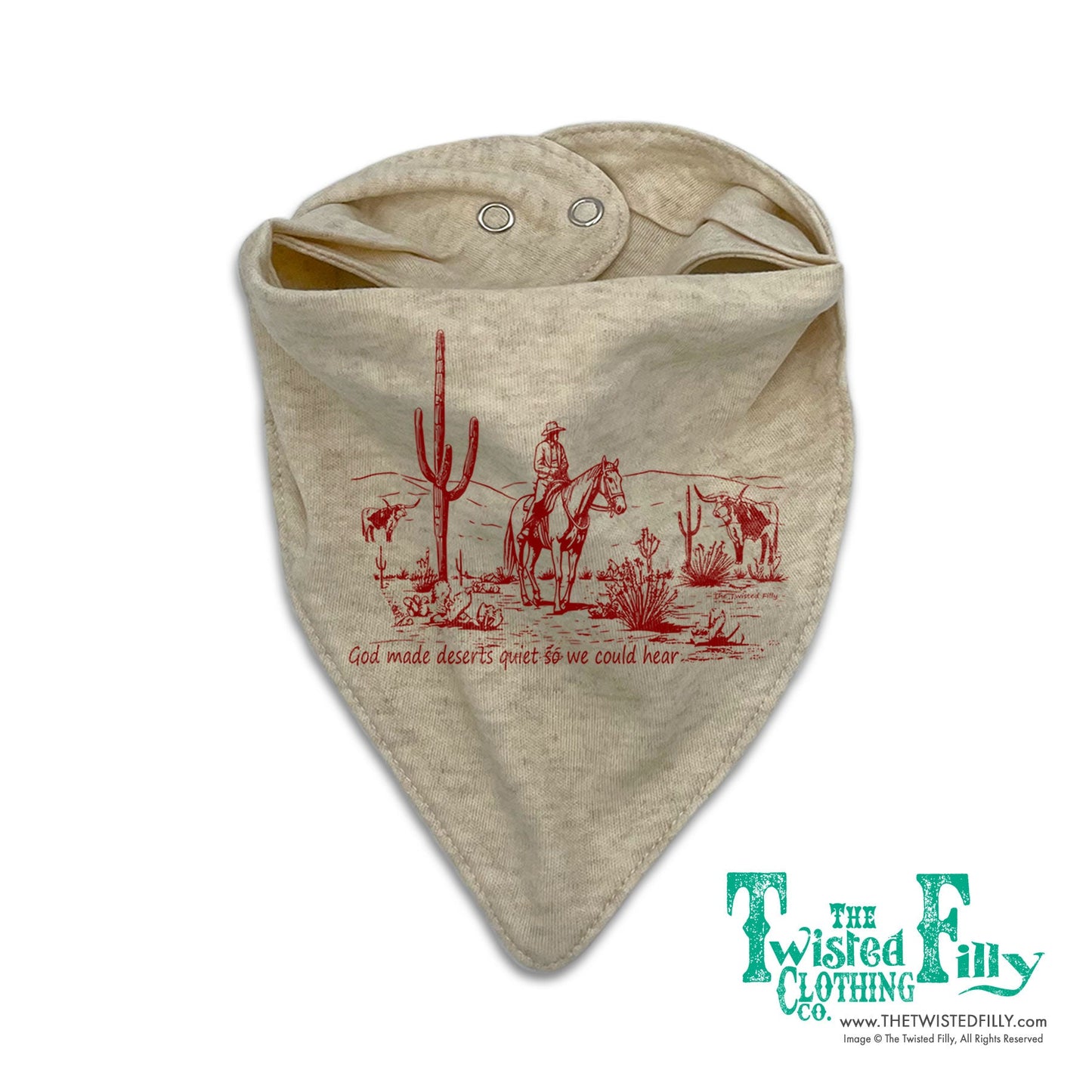 God Made Deserts - Bandana Bib (3pcs)