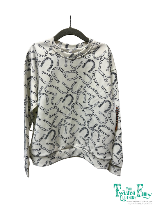 Ivory Horse Shoe - Youth Sweat Short Set (6pcs)