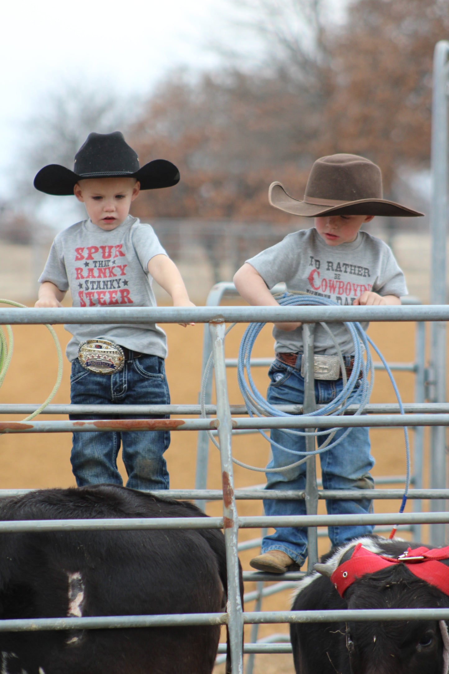 I'd Rather Be Cowboyin' With Daddy  - Toddler Tee (6pcs)