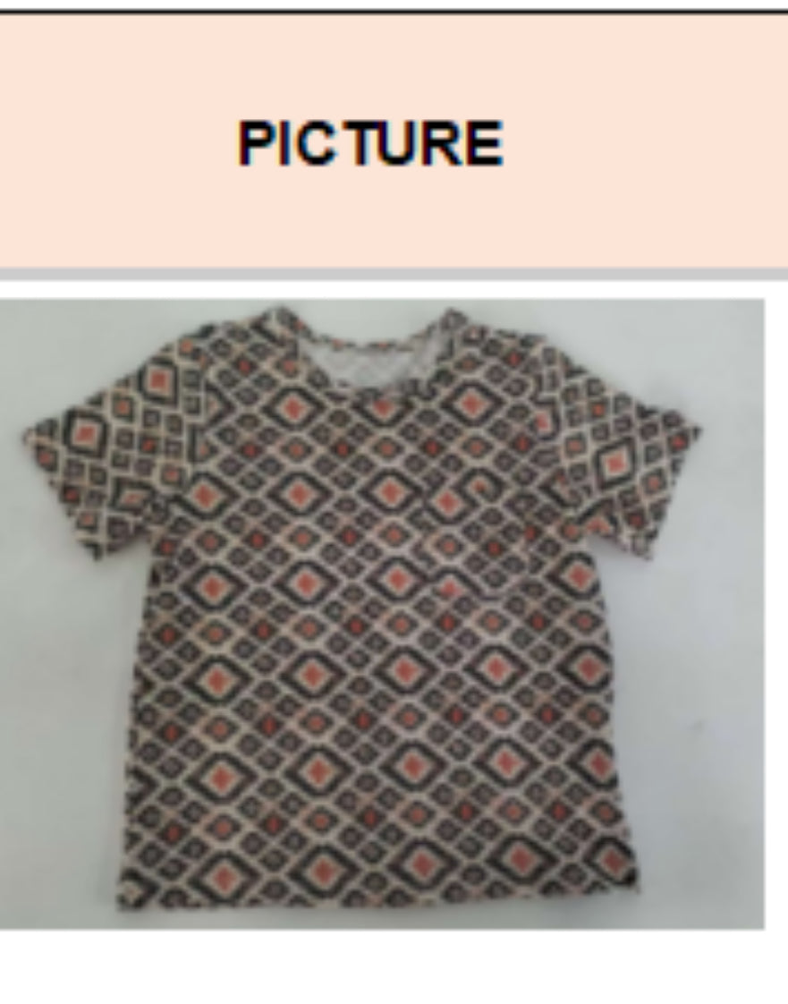 Rust Aztec - Toddler Basic Tee (4pcs)