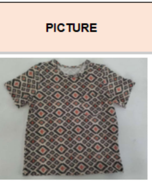 Rust Aztec - Toddler Basic Tee (4pcs)