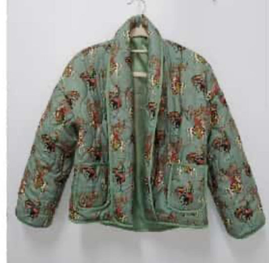 Teal Howdy - Toddler Quilted Jacket (4pcs)