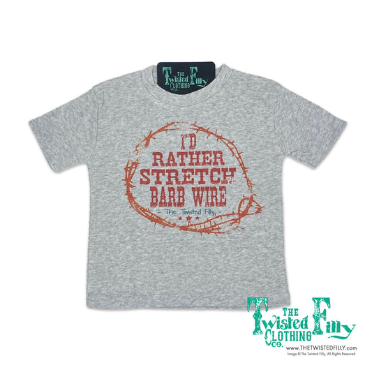 Retro I'd Rather Stretch Barb Wire - S/S Toddler Tee (6 Pcs)