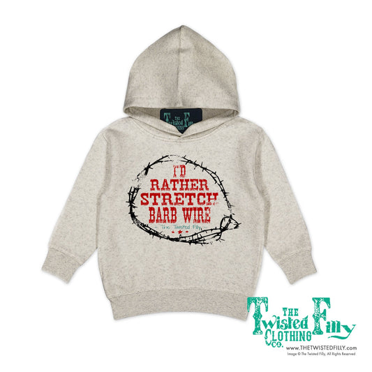I'd Rather Stretch Barb Wire - Youth Hoodie (7 Pcs)
