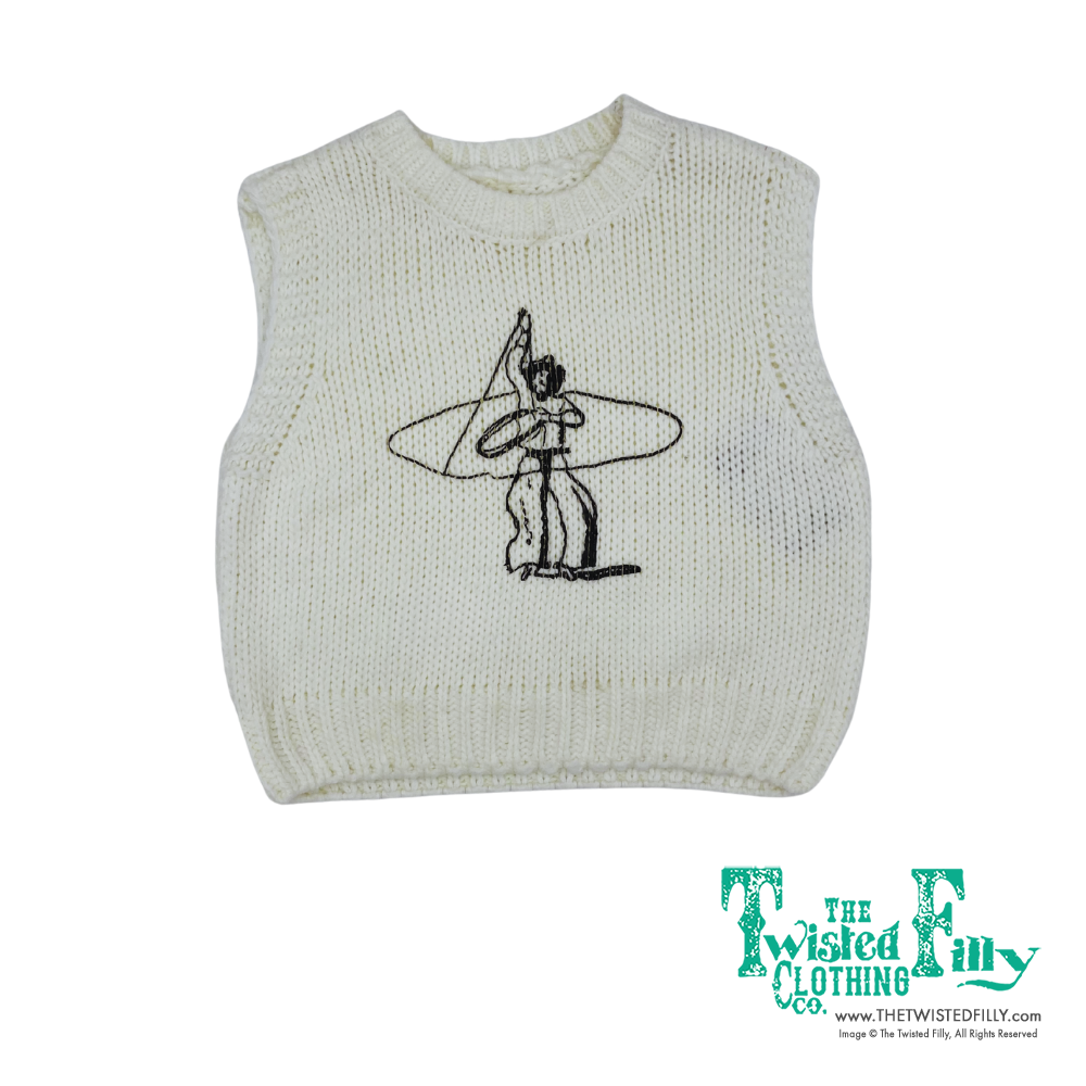 Roping Cowboy  - Youth Sweater Vest (6pcs)