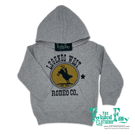 Legends West Rodeo Co. Bull Rider - Toddler Hoodie - Gray (6pcs)