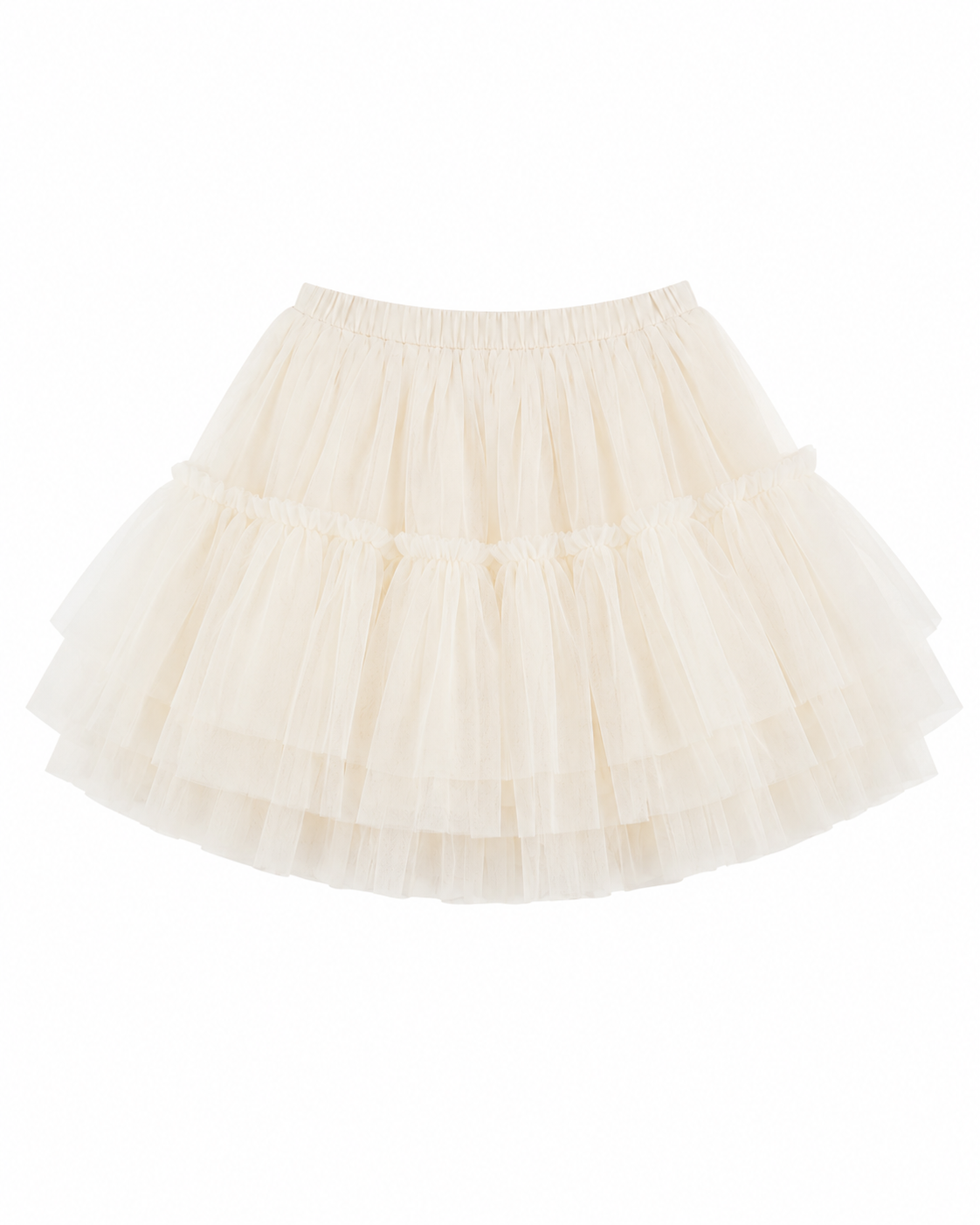 Cream colored tutu tulle skirt