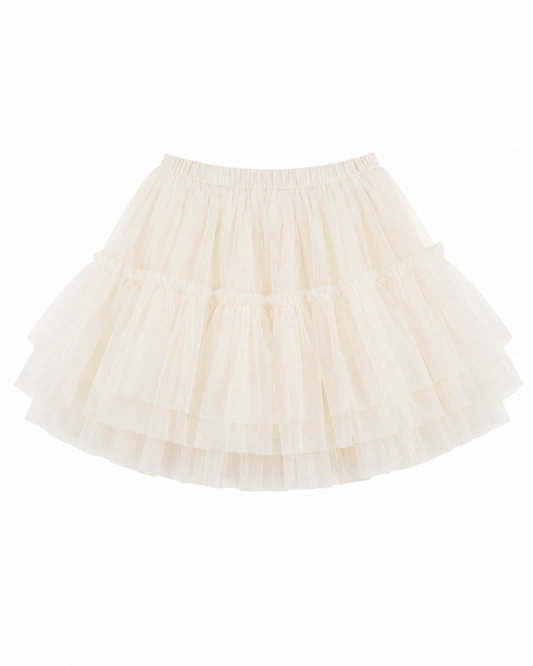 Cream colored tutu tulle skirt