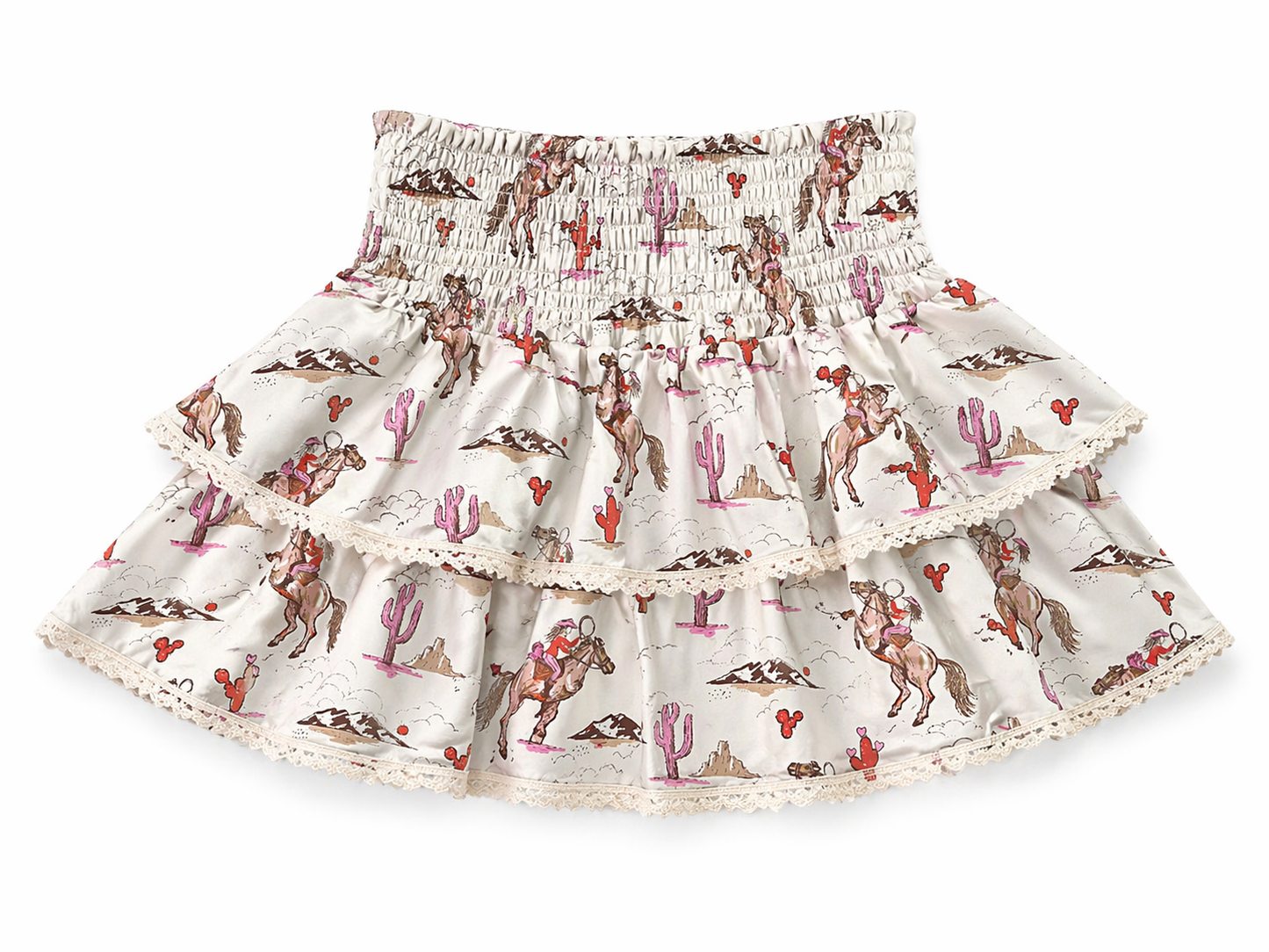 Pink Cactus Cowgirl - Infant Tiered Skort (6pcs)