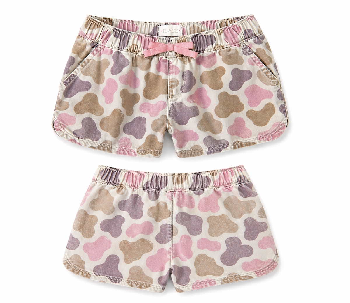 Pink Camo - Drawstring Shorts (6pcs)