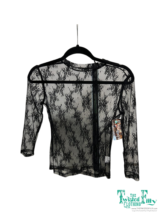 Toddler LS Lace Top - (4pcs)