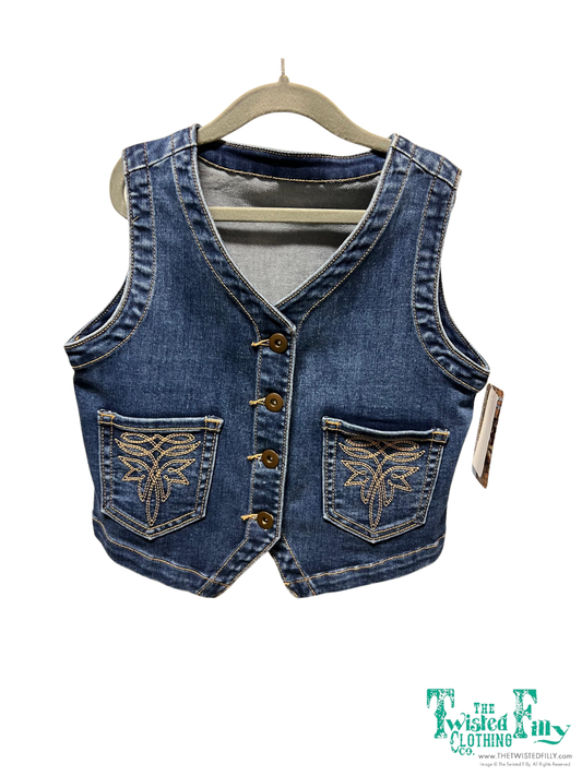Boot Stitch - Youth Denim Vest (6pcs)