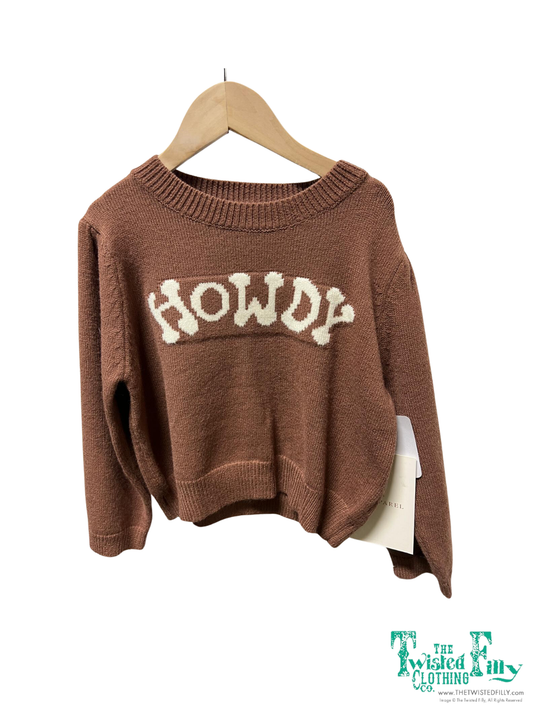 Brown Puff Howdy - Toddler Sweater (4pcs)
