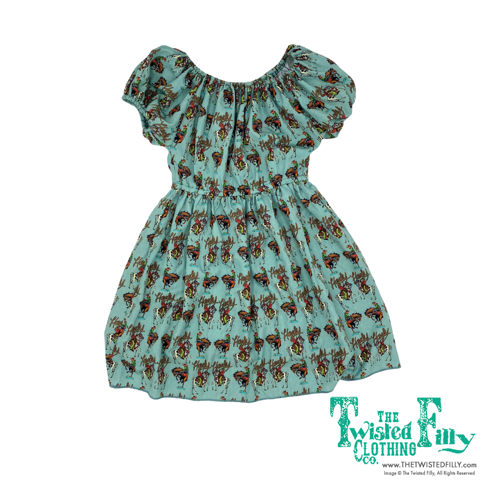 Teal Howdy - Youth Elastic Dress (6pcs)