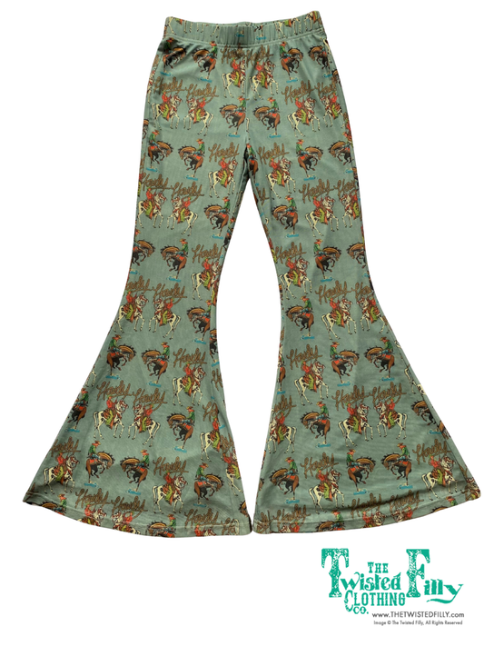 Teal Howdy - Infant Mesh Bell Pants (6pcs)
