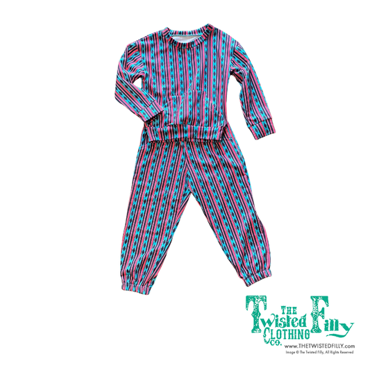 Vintage Pink Aztec - Toddler Sweatsuit (4pcs)
