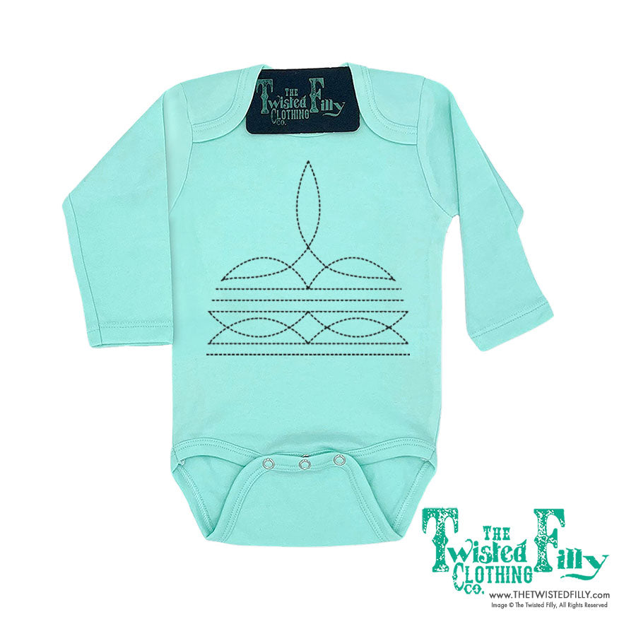 Boot Stitch - L/S Infant One Piece (6pcs)