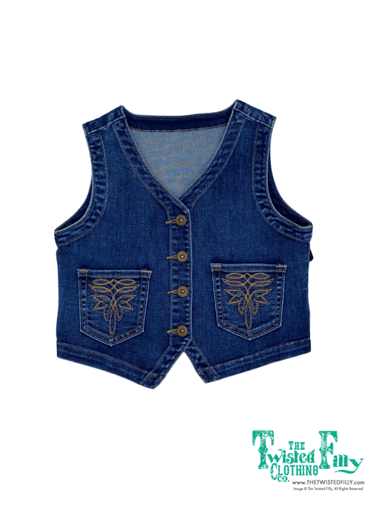 Boot Stitch - Youth Denim Vest (6pcs)