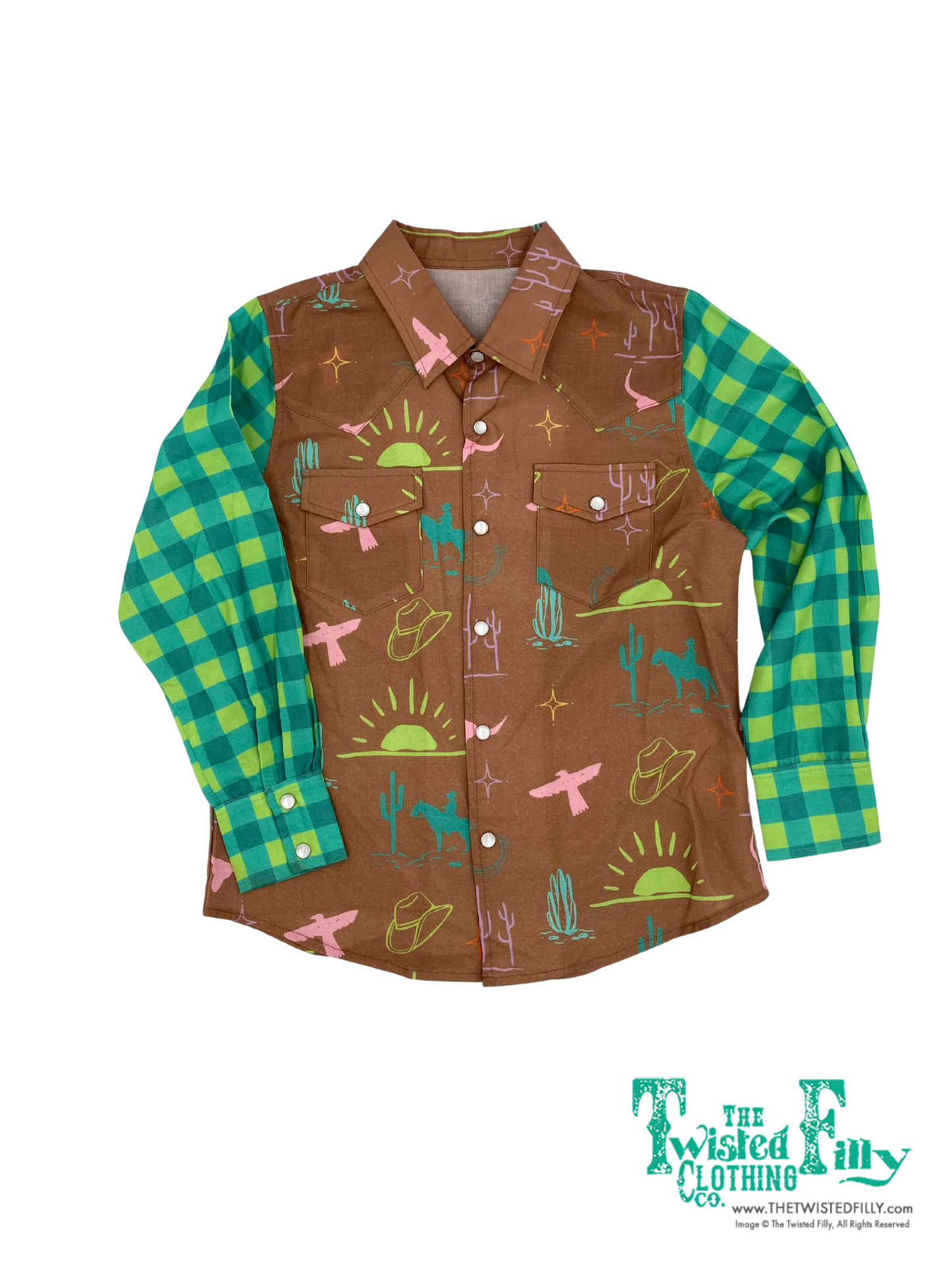 Bright Western Things Mixed - Toddler Pearl Snap LS Shirt (4pcs)