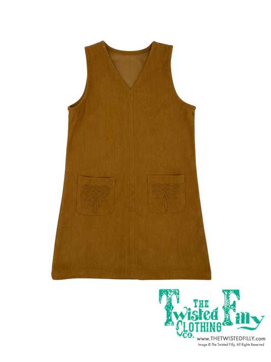 Brown Corduroy - Toddler Dress (4pcs)