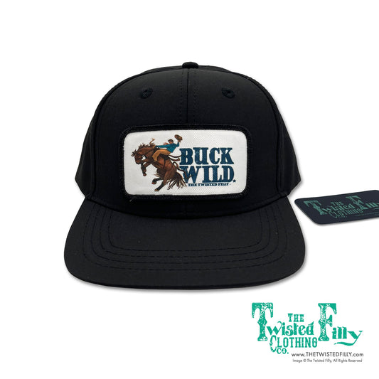 Buck Wild - Youth / Adult Snapback Hat - Black (2pcs)