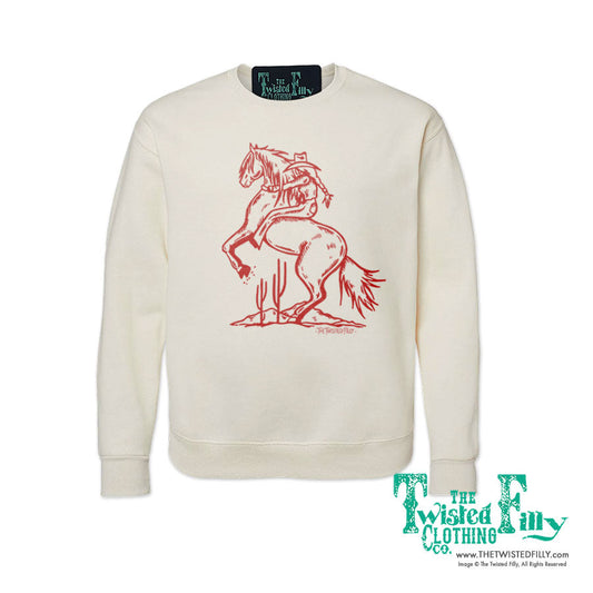 Bucking Cowgirl - Adult Sweatshirt