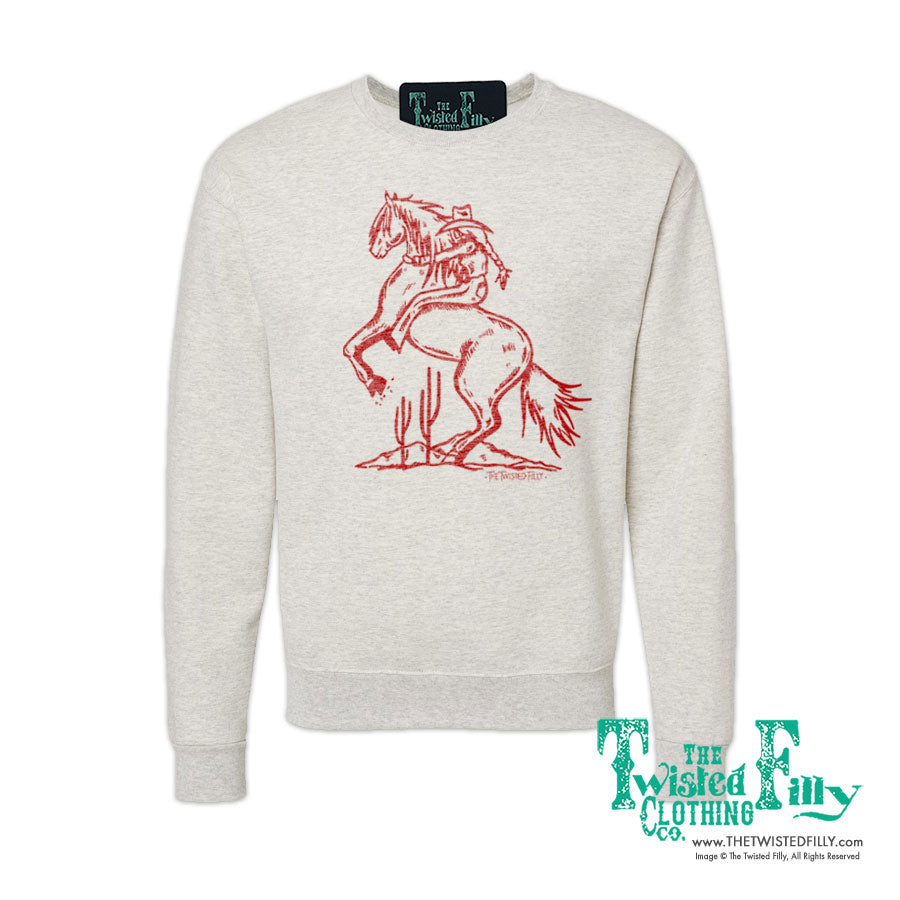 Bucking Cowgirl - Adult Sweatshirt
