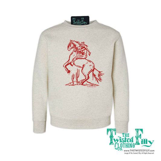 Bucking Cowgirl - Youth Sweatshirt (7pcs)