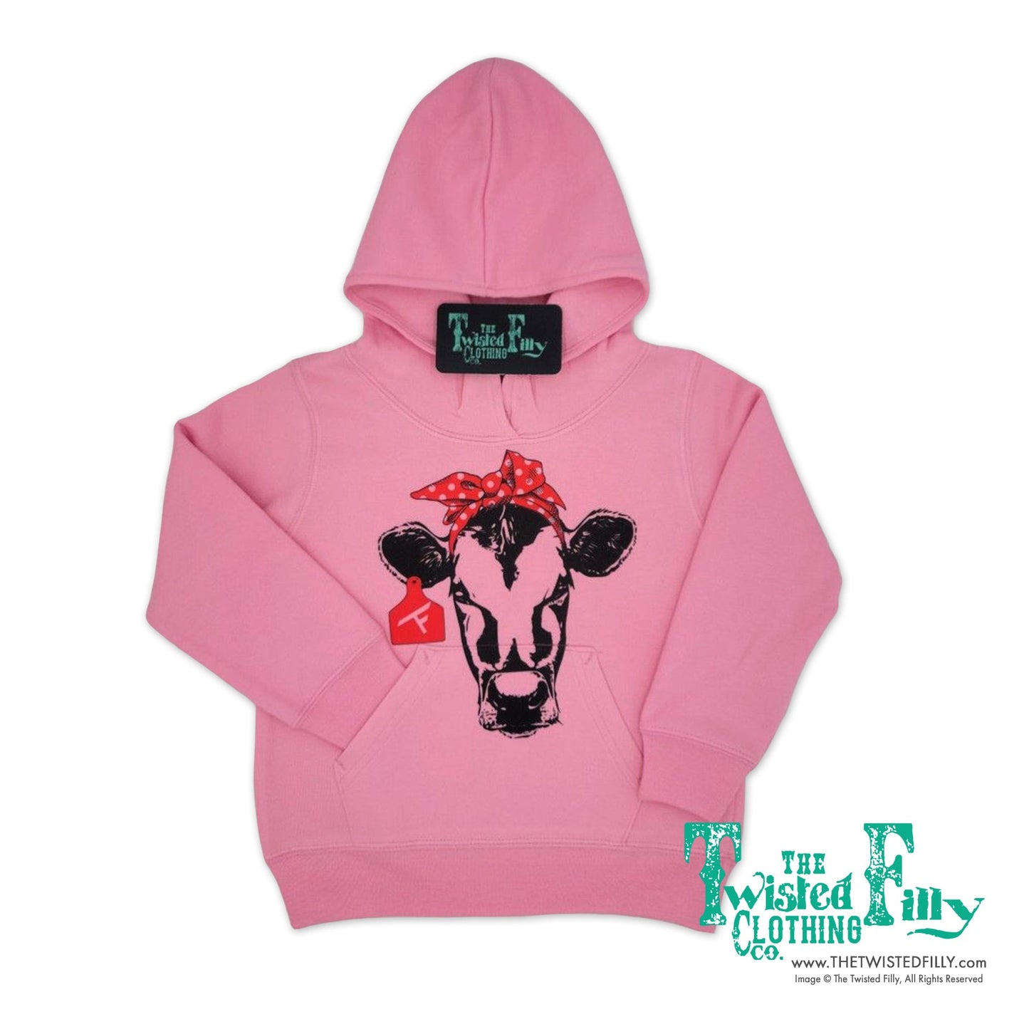 Red Bandana Calf - Toddler Hoodie (6pcs)