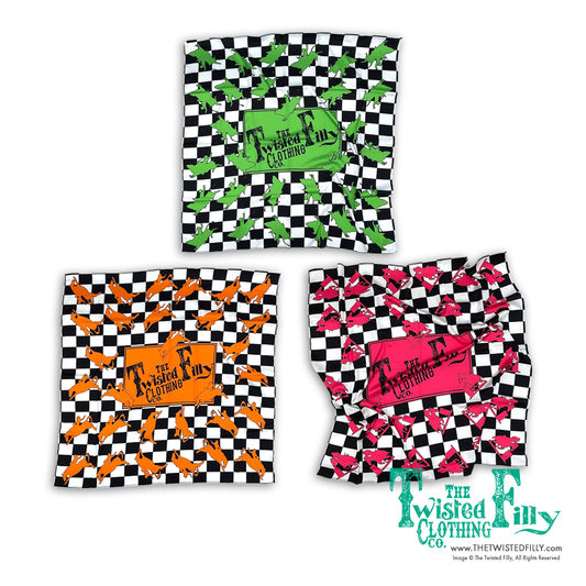Wild Rags - Infant/Toddler - Checkered Neon Rodeo