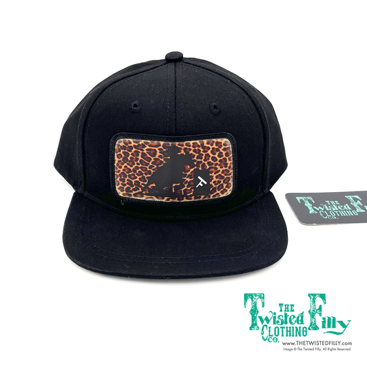 Cheetah Barrel Racer - Toddler Snapback Hat - Black