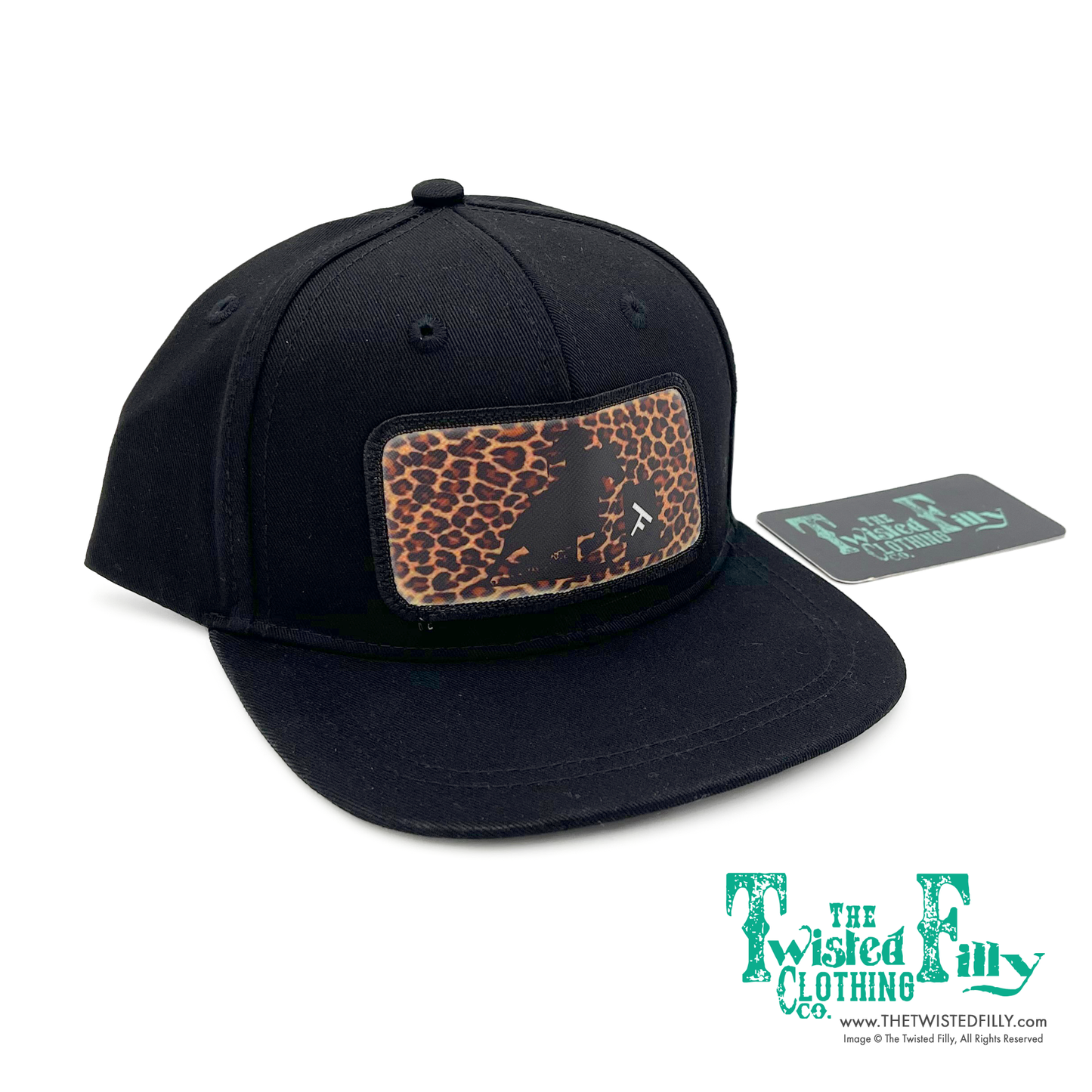Cheetah Barrel Racer - Toddler Snapback Hat - Black