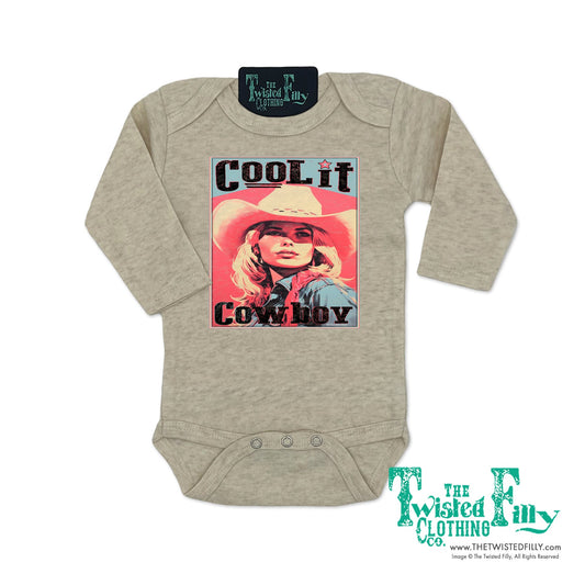 Cool It Cowboy - L/S Girls Infant One Piece (6 Pcs)