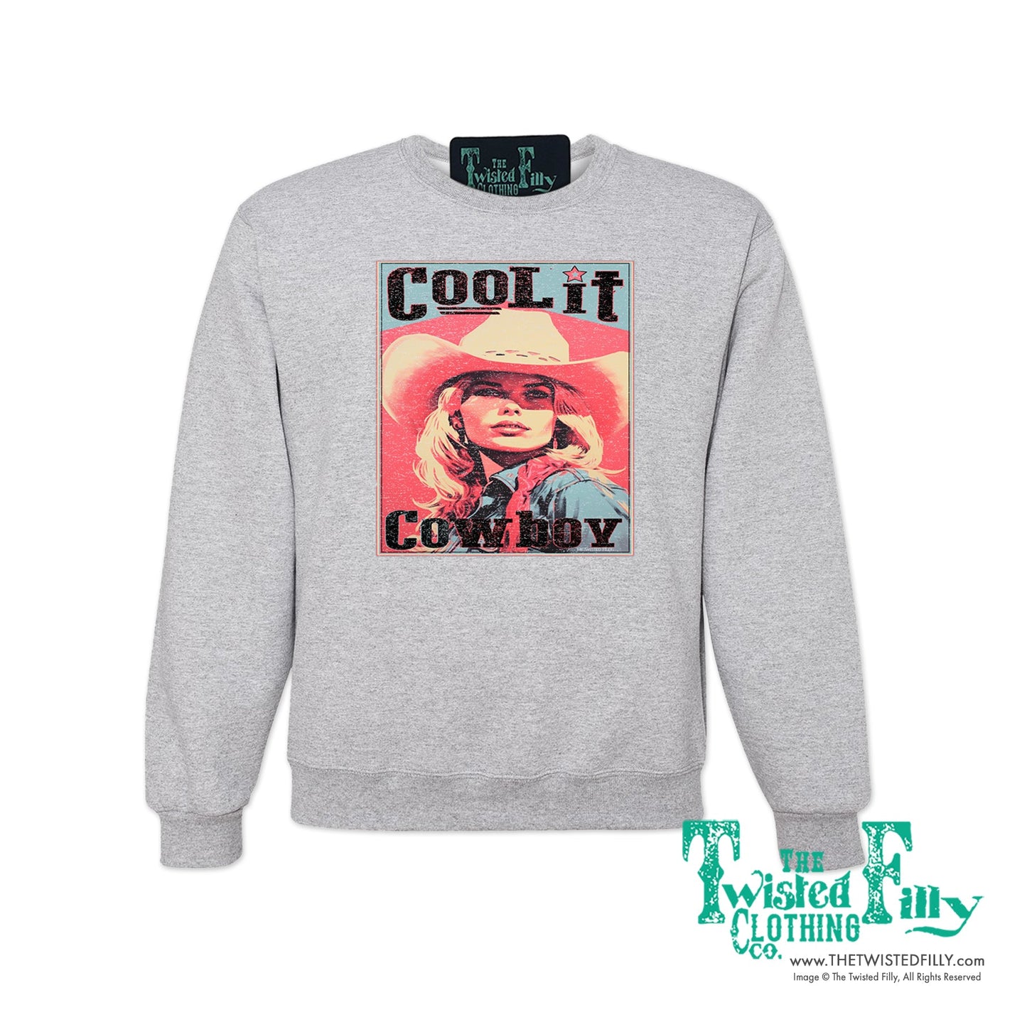 Cool It Cowboy - Adult Womens Sweatshirt (7 Pcs)