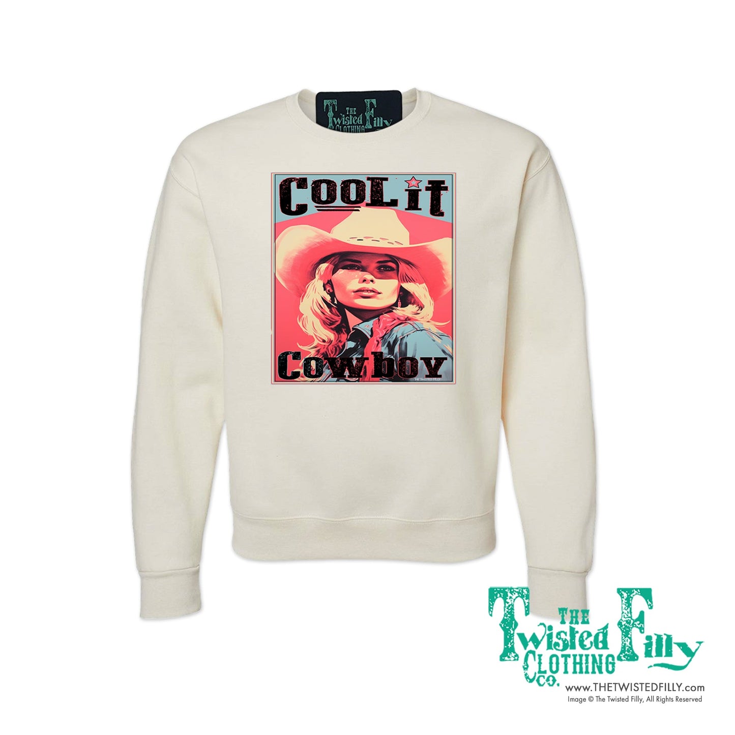 Cool It Cowboy - Adult Womens Sweatshirt (7 Pcs)