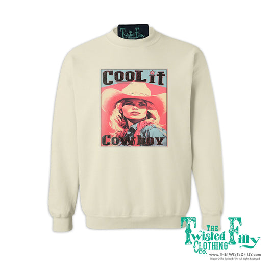 Cool It Cowboy - Adult Womens Sweatshirt (7 Pcs)