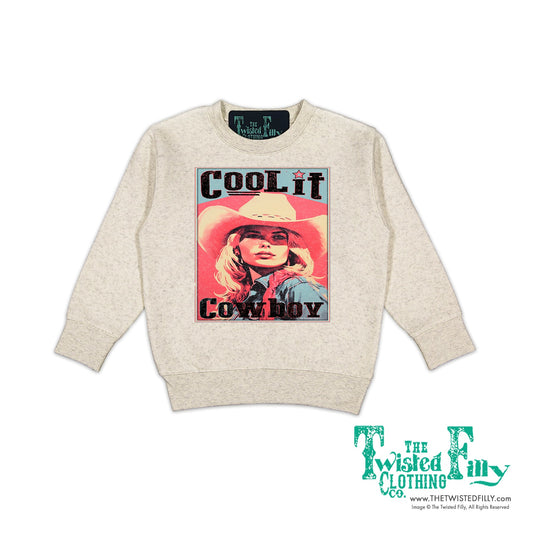 Cool It Cowboy - Girls Toddler Sweatshirt (6pcs)