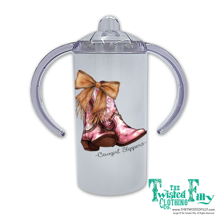 Cowgirl Slippers - 12oz Sippy Cup (2pcs)