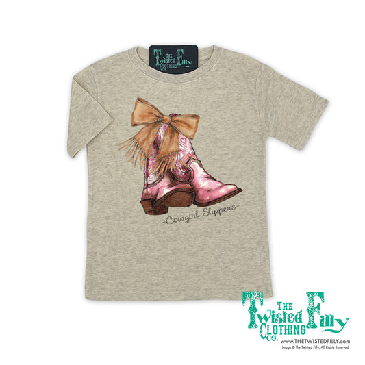 Cowgirl Slippers - S/S Toddler Tee (6 Pcs)
