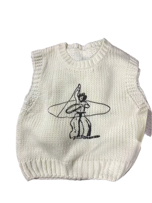 Roping Cowboy  - Youth Sweater Vest (6pcs)