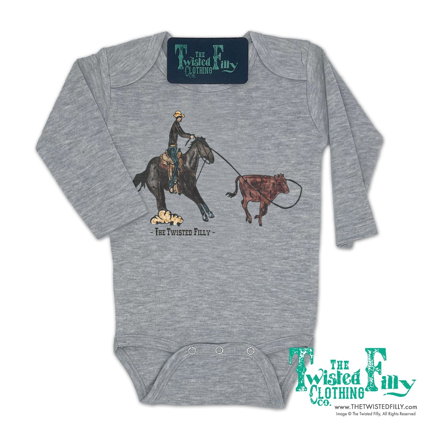 End Of The Line Calf Roper - L/S Infant One Piece (6 Pcs)