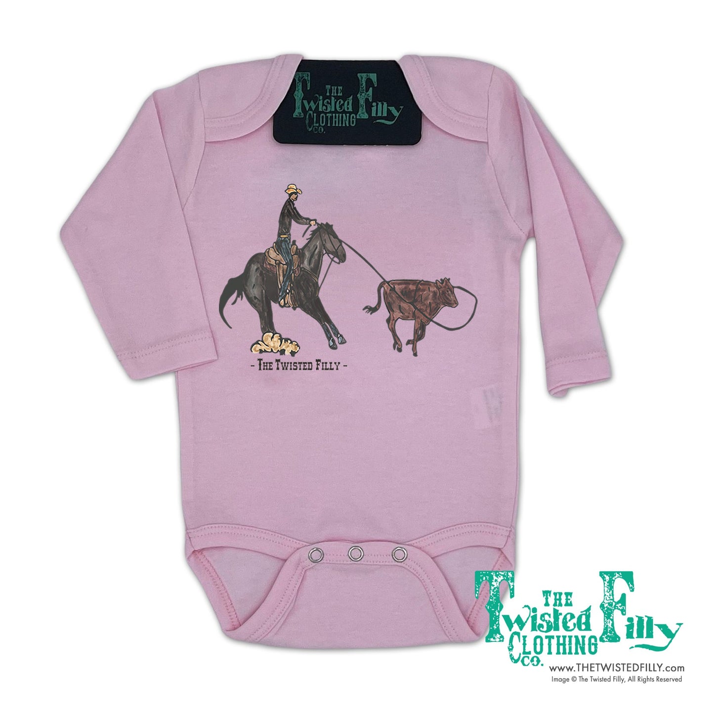End Of The Line Calf Roper - L/S Infant One Piece (6 Pcs)