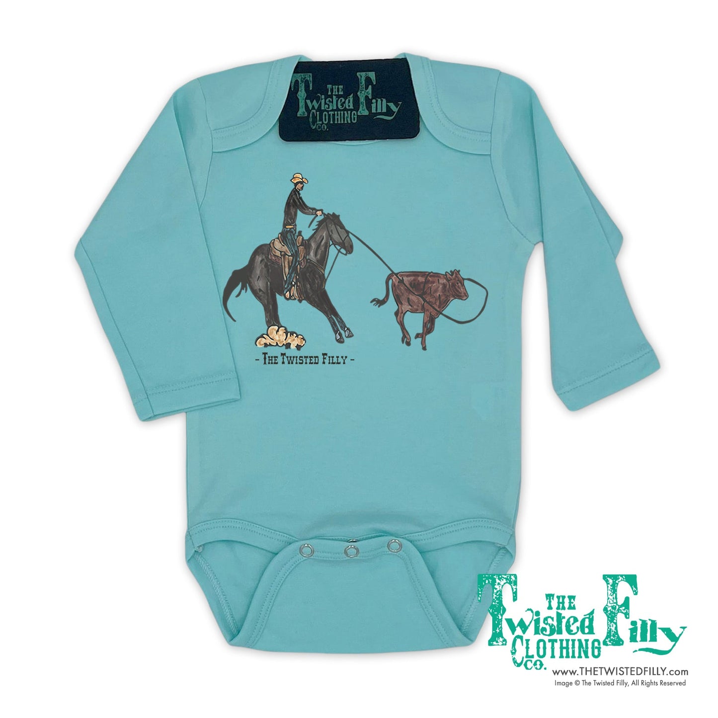 End Of The Line Calf Roper - L/S Infant One Piece (6 Pcs)