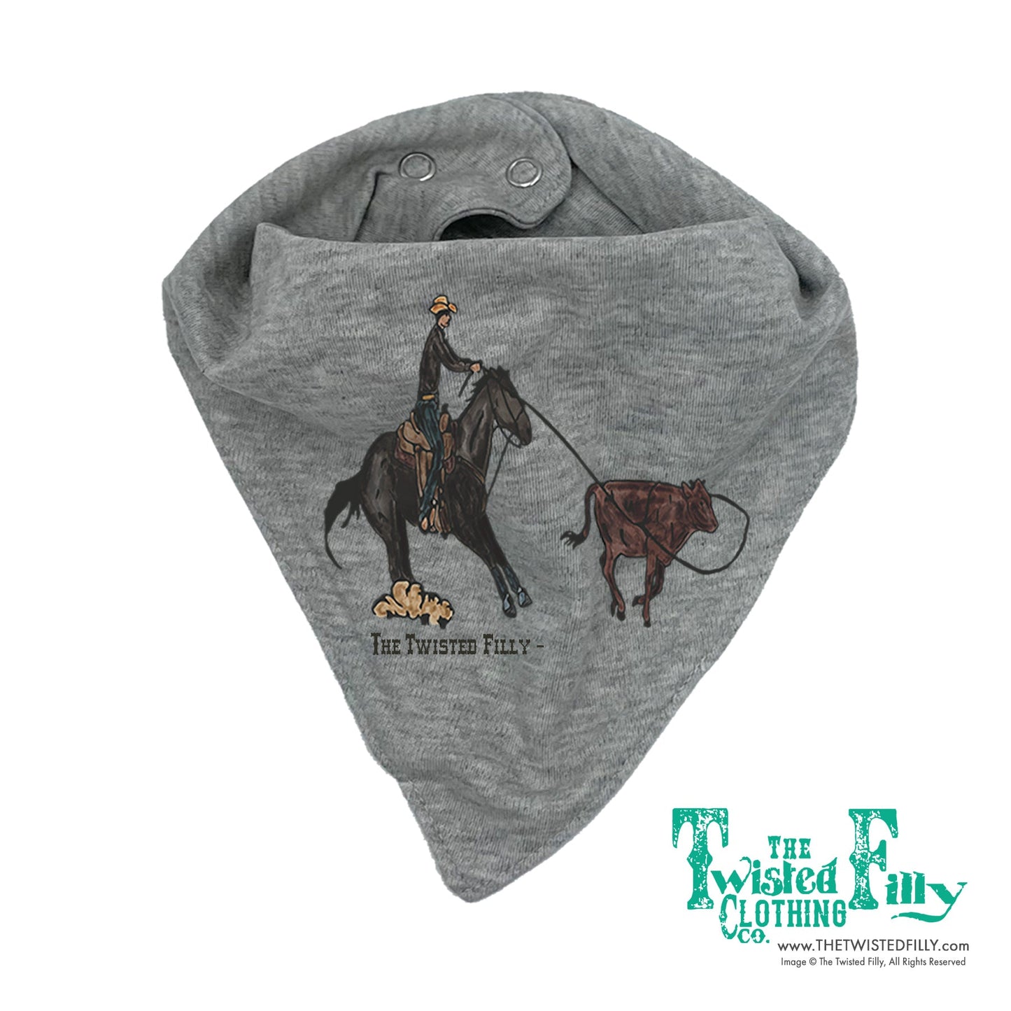End Of The Line Calf Roper Infant Bandana Bib (3pcs)