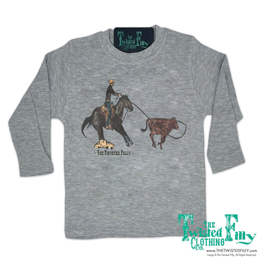 End Of The Line Calf Roper - L/S Youth Tee (6 Pcs)