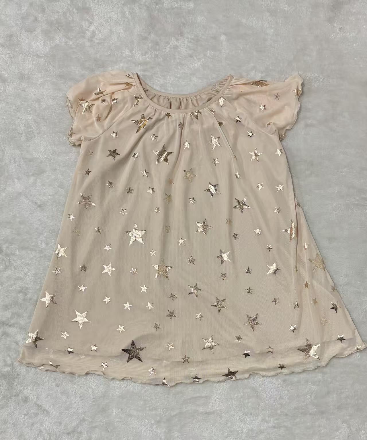 Rose Gold Star - Youth Mesh Dress (6pcs)