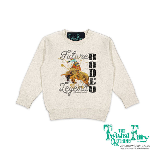 Future Rodeo Legend Bull - Toddler Sweatshirt - Oatmeal (7pcs)